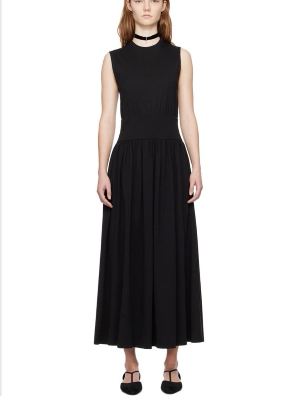 Toteme black sleeveless midi dress size XXS
